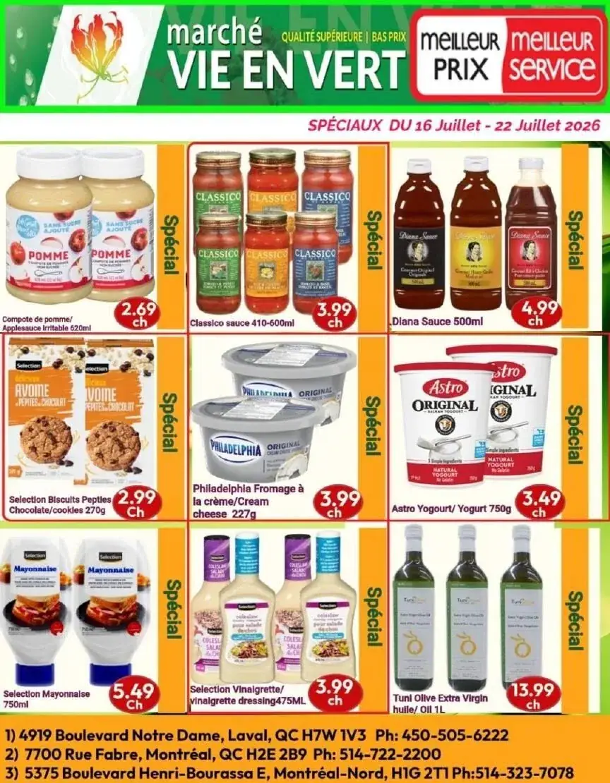 Page 4 du circulaire Marché Vie en Vert.