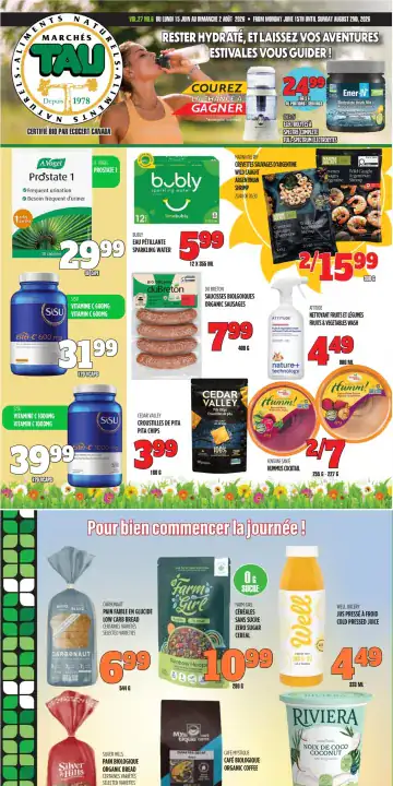 Aperçu de la Circulaire Marchés TAU du 15 juin au 2 août 2026