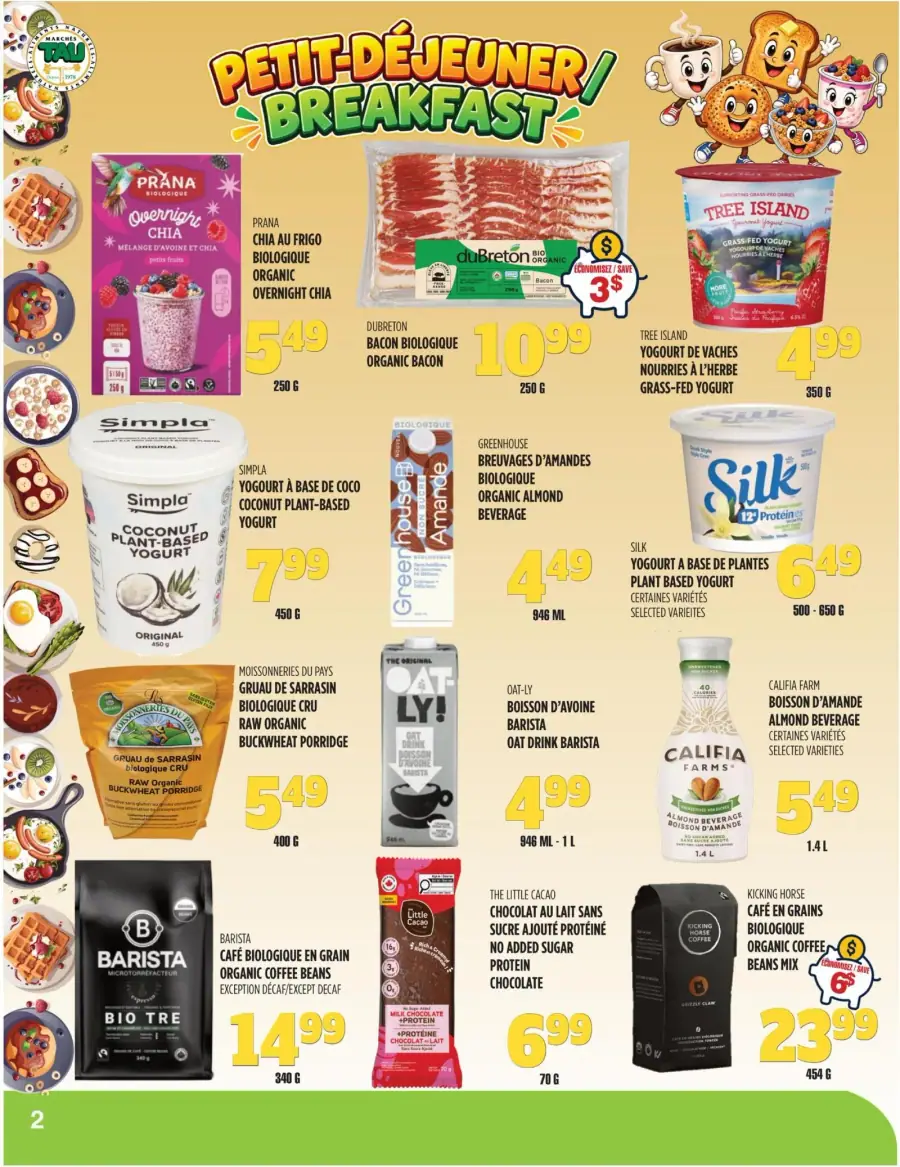 Page 2 du circulaire Marchés TAU.