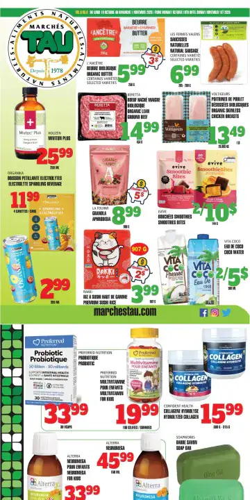 Aperçu de la Circulaire Marchés TAU Mini du 19 octobre au 1 novembre 2026