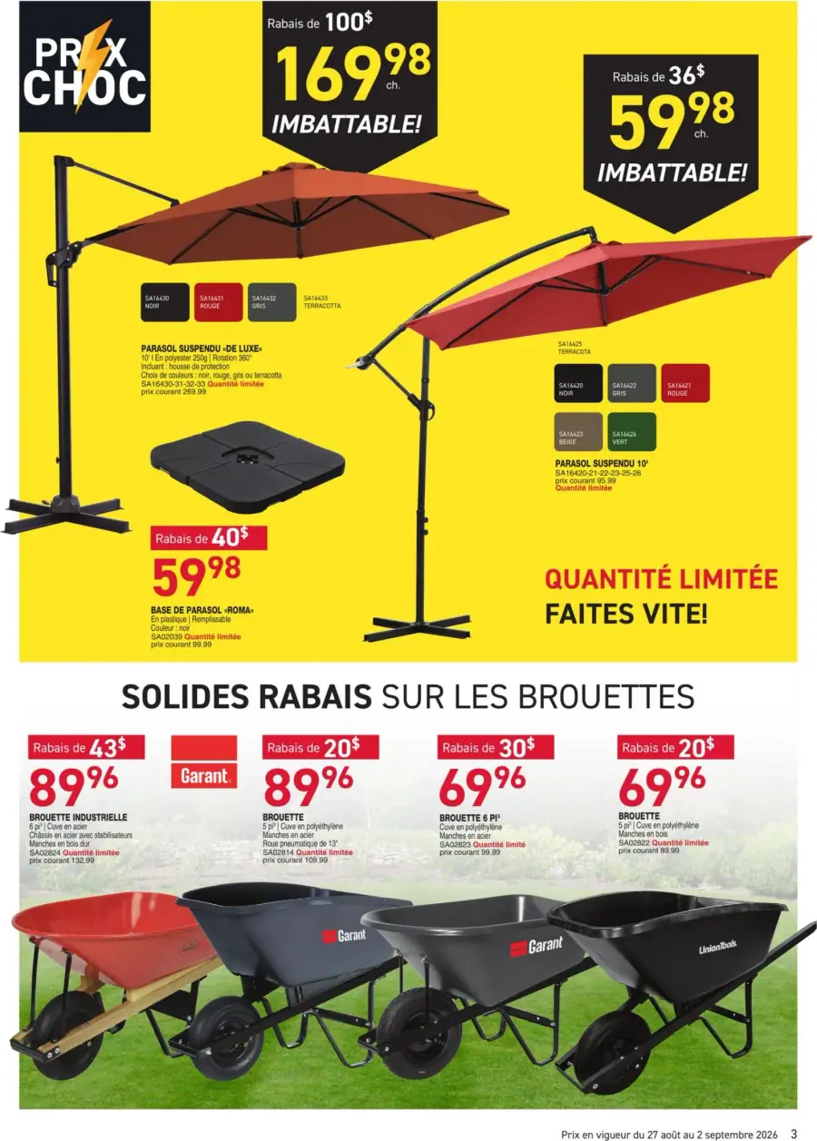 Page 3 du circulaire Matério.