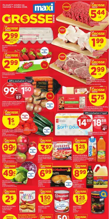 Aperçu de la Circulaire Maxi du 1 au 7 octobre 2026