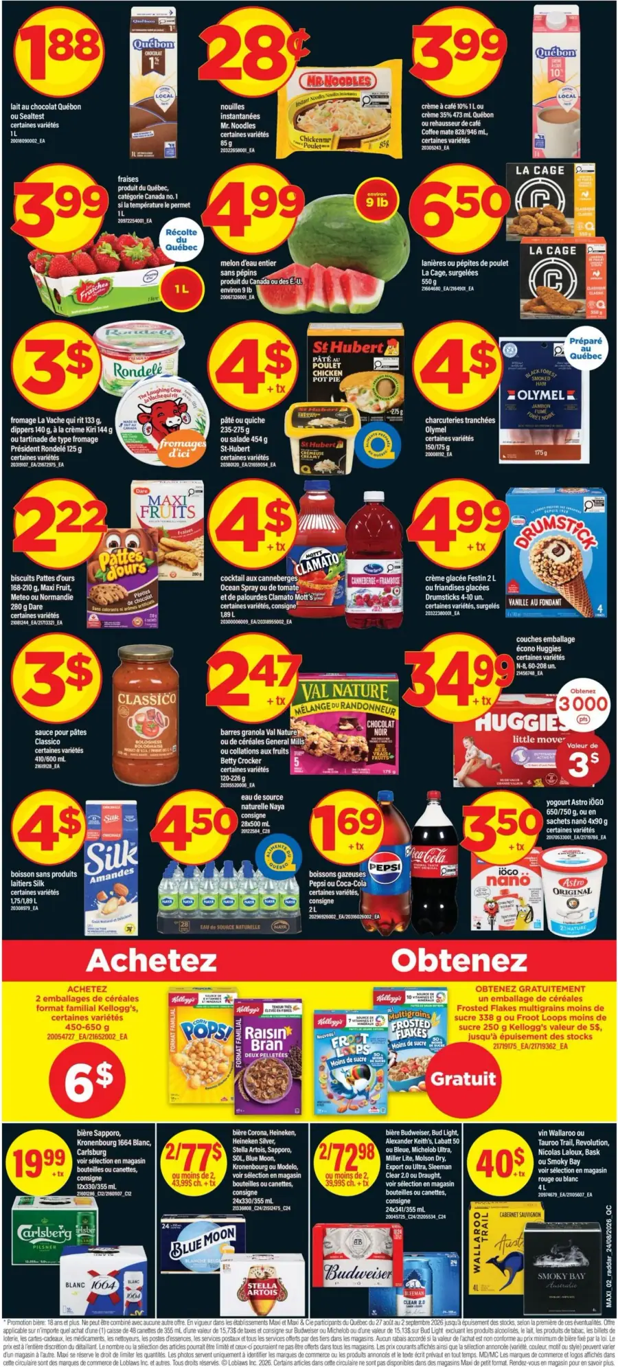 Page 2 du circulaire Maxi.