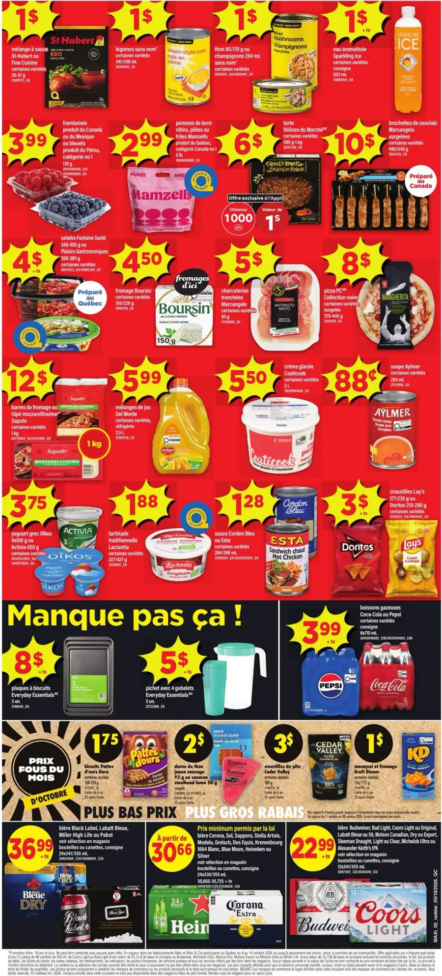 Page 2 du circulaire Maxi.