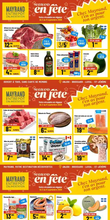 Aperçu de la Circulaire Mayrand du 2 au 8 septembre 2026