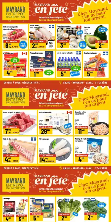 Aperçu de la Circulaire Mayrand du 23 au 29 septembre 2026