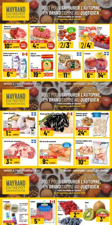 Aperçu de la Circulaire Mayrand du 30 septembre au 6 octobre 2026