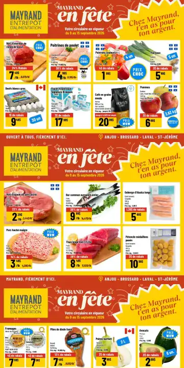 Aperçu de la Circulaire Mayrand du 9 au 15 septembre 2026