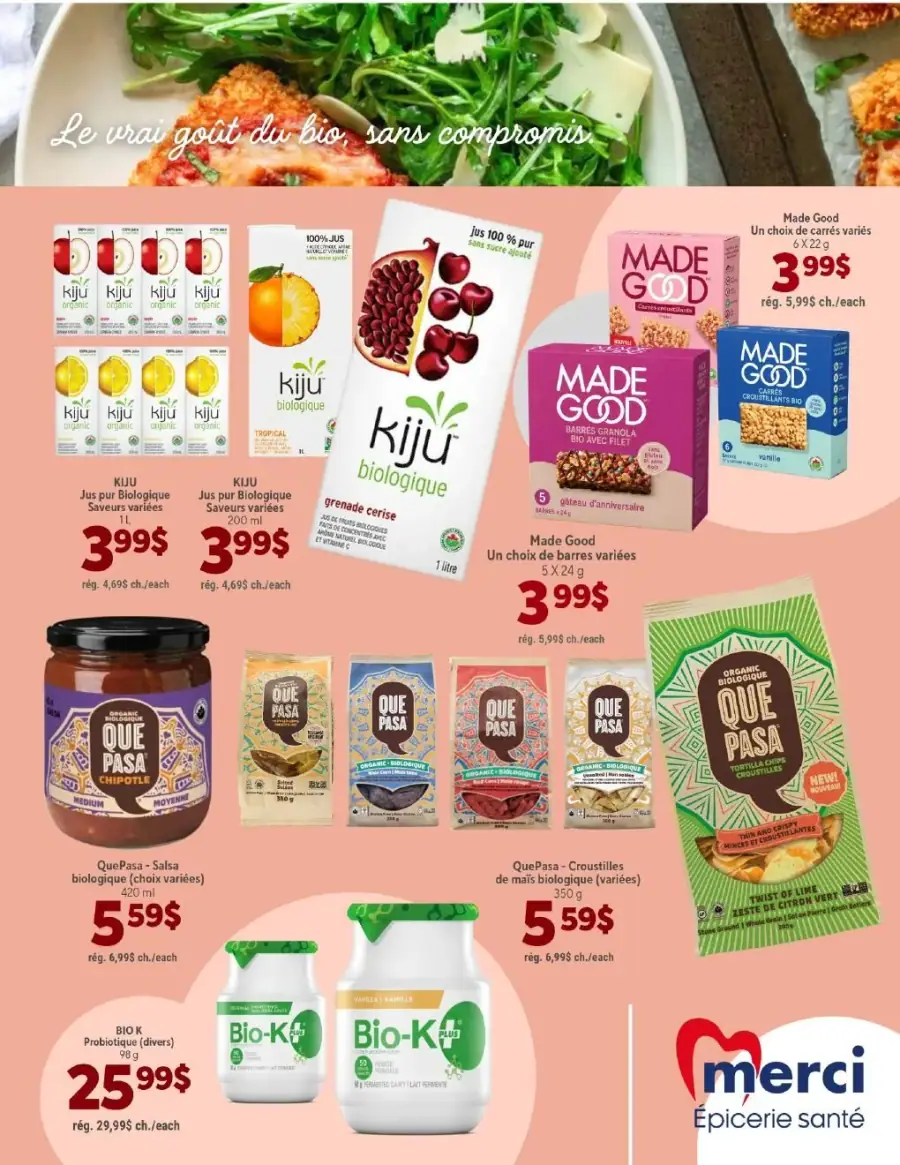Page 3 du circulaire Merci Épicerie Santé.