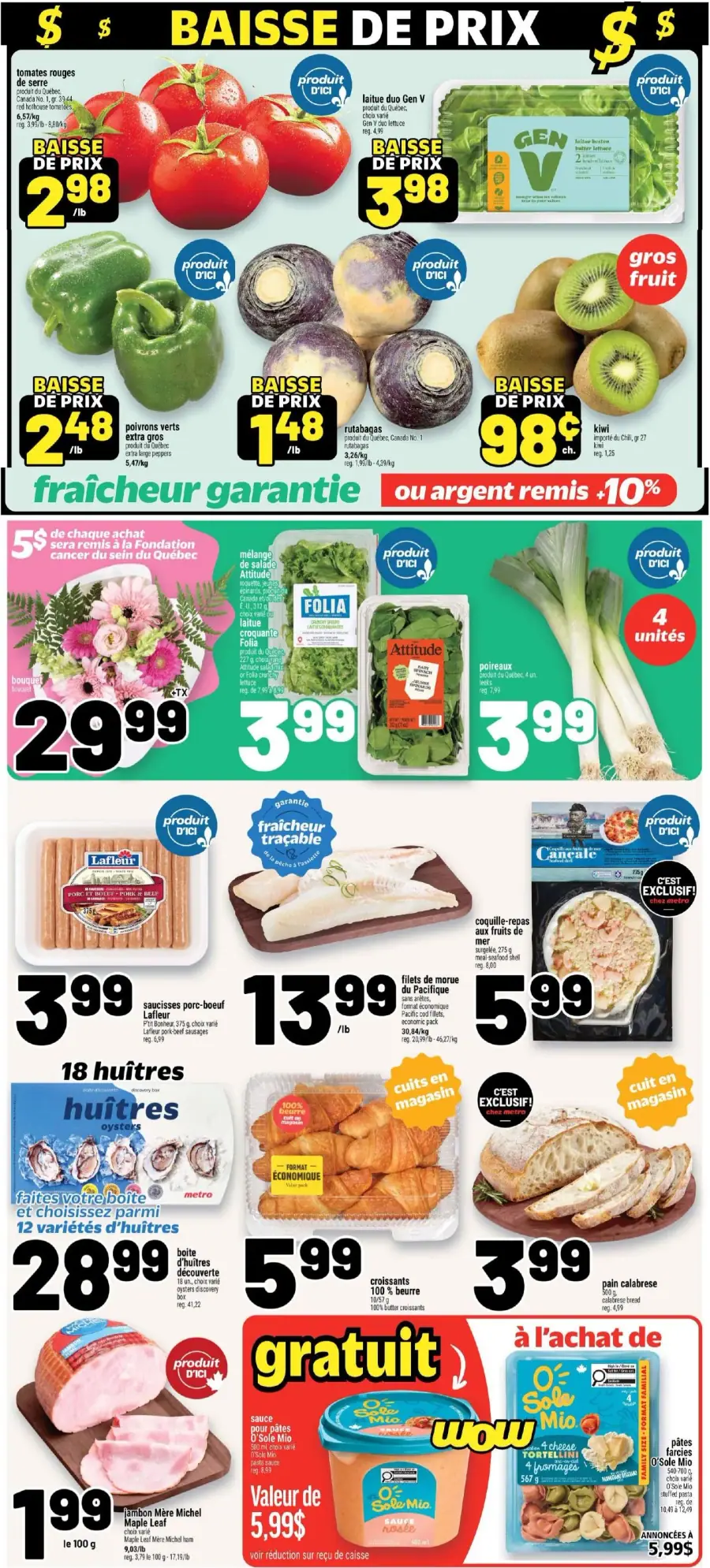 Page 2 du circulaire Metro.