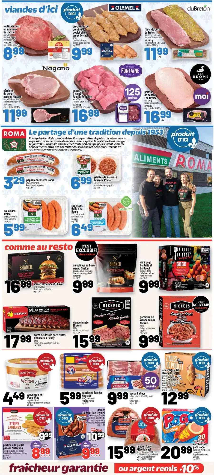 Page 11 du circulaire Metro.