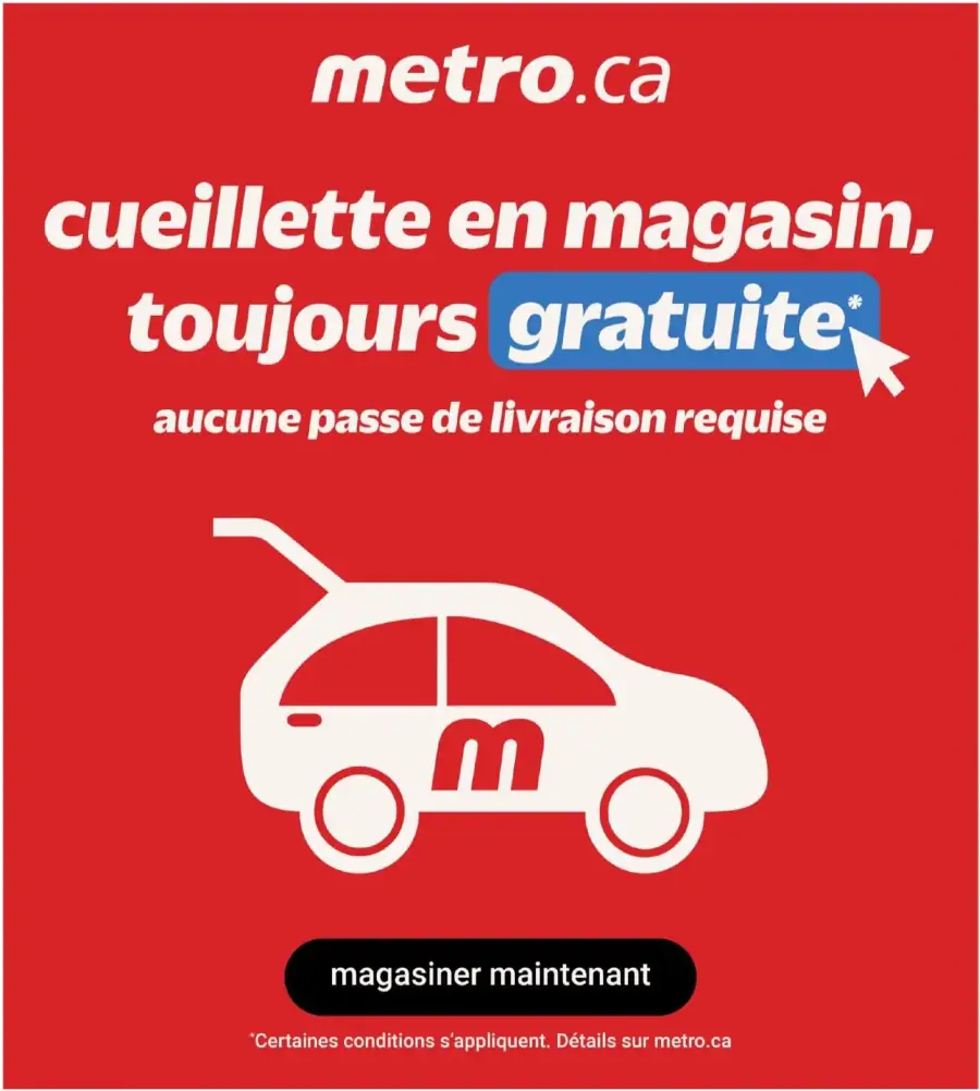 Page 15 du circulaire Metro.