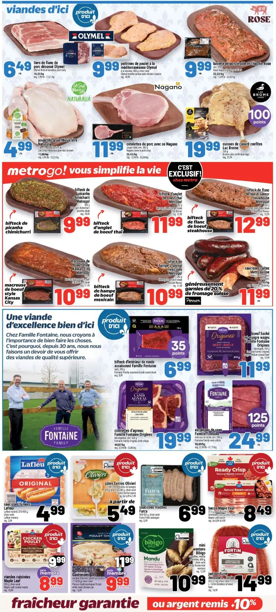Page 10 du circulaire Metro.