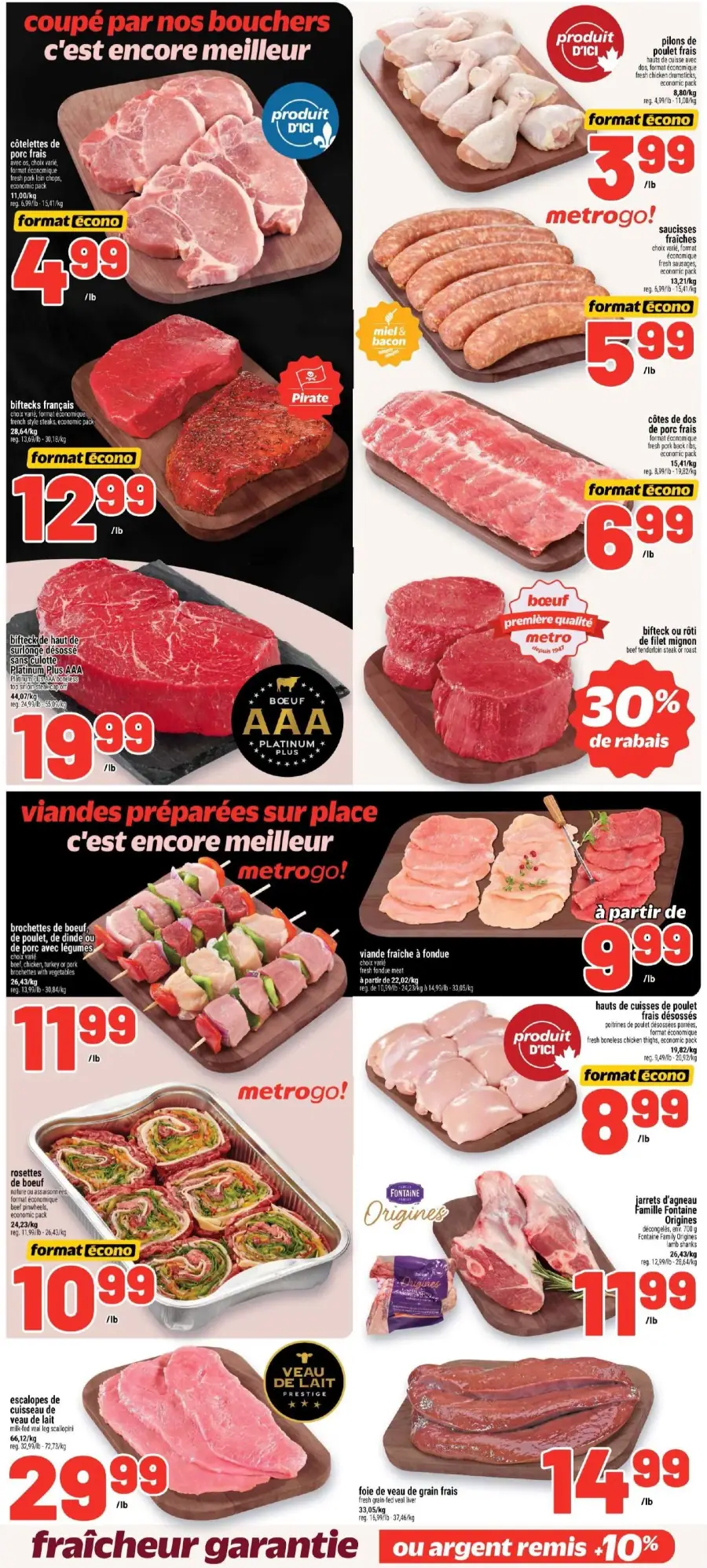 Page 10 du circulaire Metro.