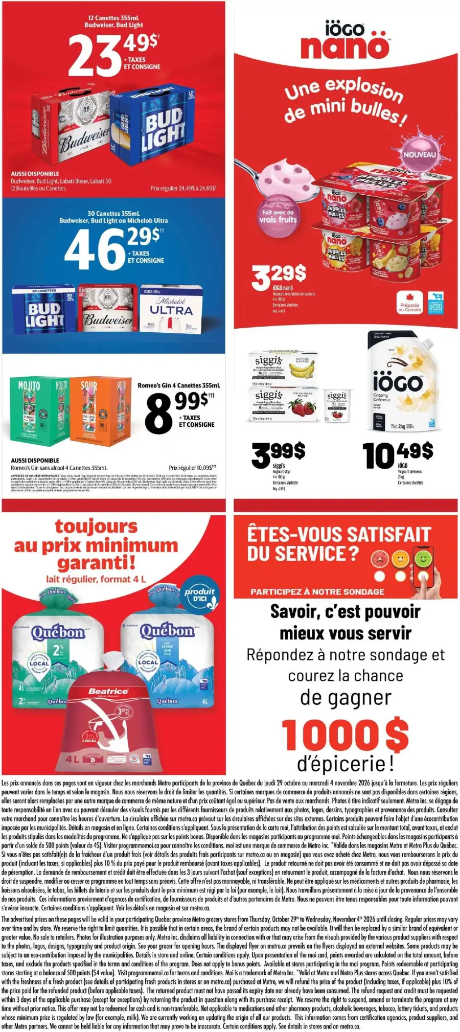 Page 22 du circulaire Metro.