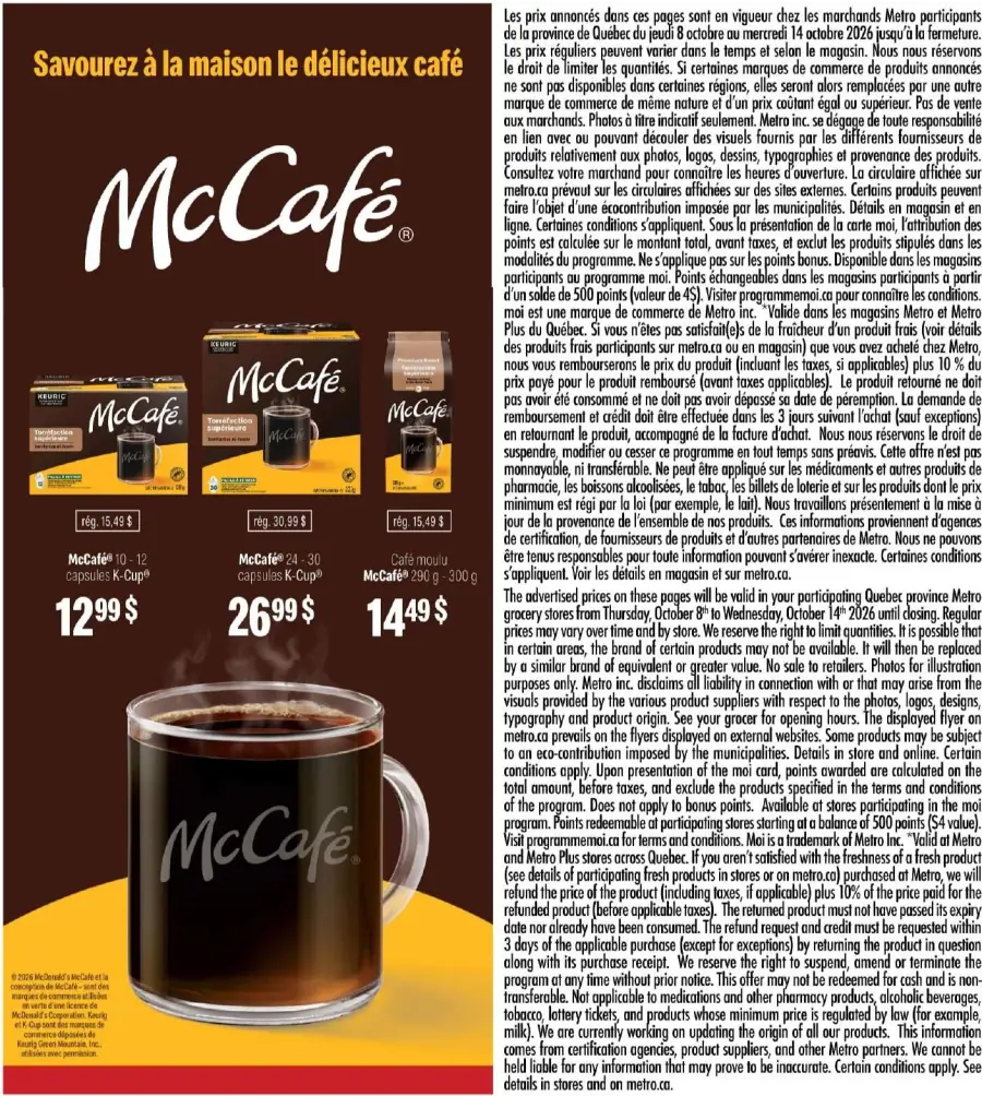 Page 23 du circulaire Metro.