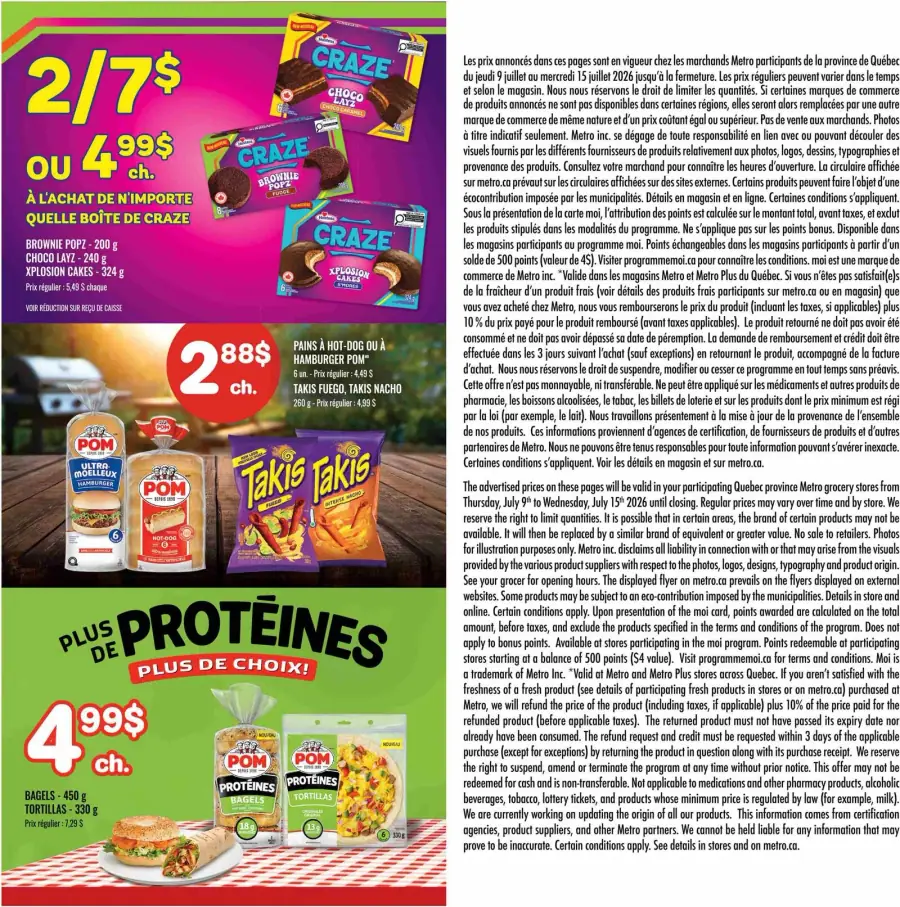 Page 22 du circulaire Metro.