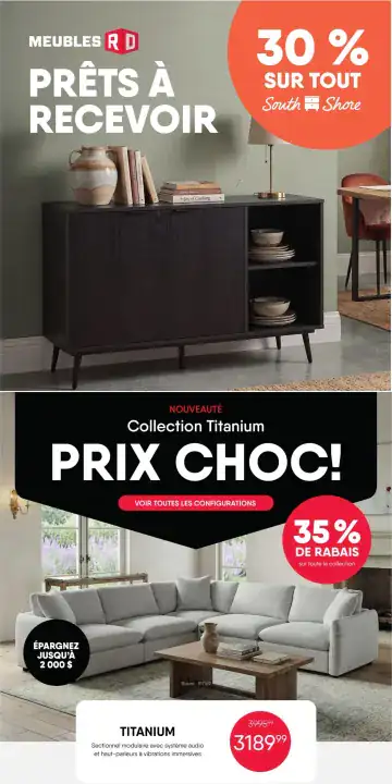Aperçu de la Circulaire Meubles RD du 28 septembre au 4 octobre 2026