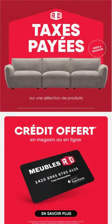 Aperçu de la Circulaire Meubles RD du 5 au 11 octobre 2026