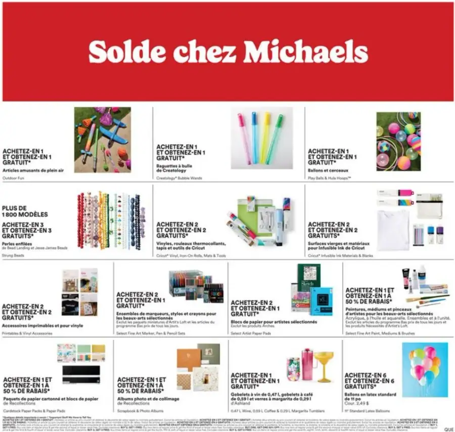 Page 2 du circulaire Michaels.