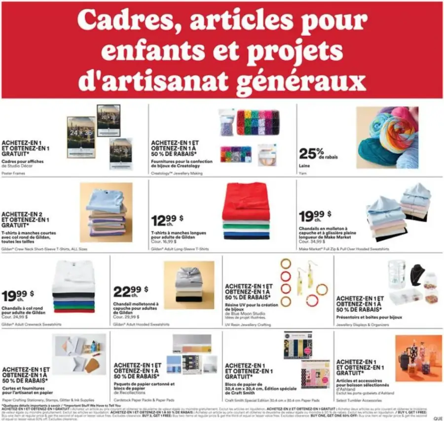 Page 3 du circulaire Michaels.