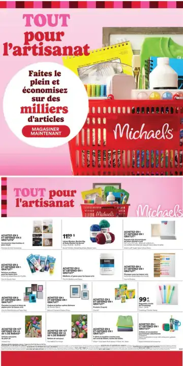 Aperçu de la Circulaire Michaels du 7 au 13 août 2026