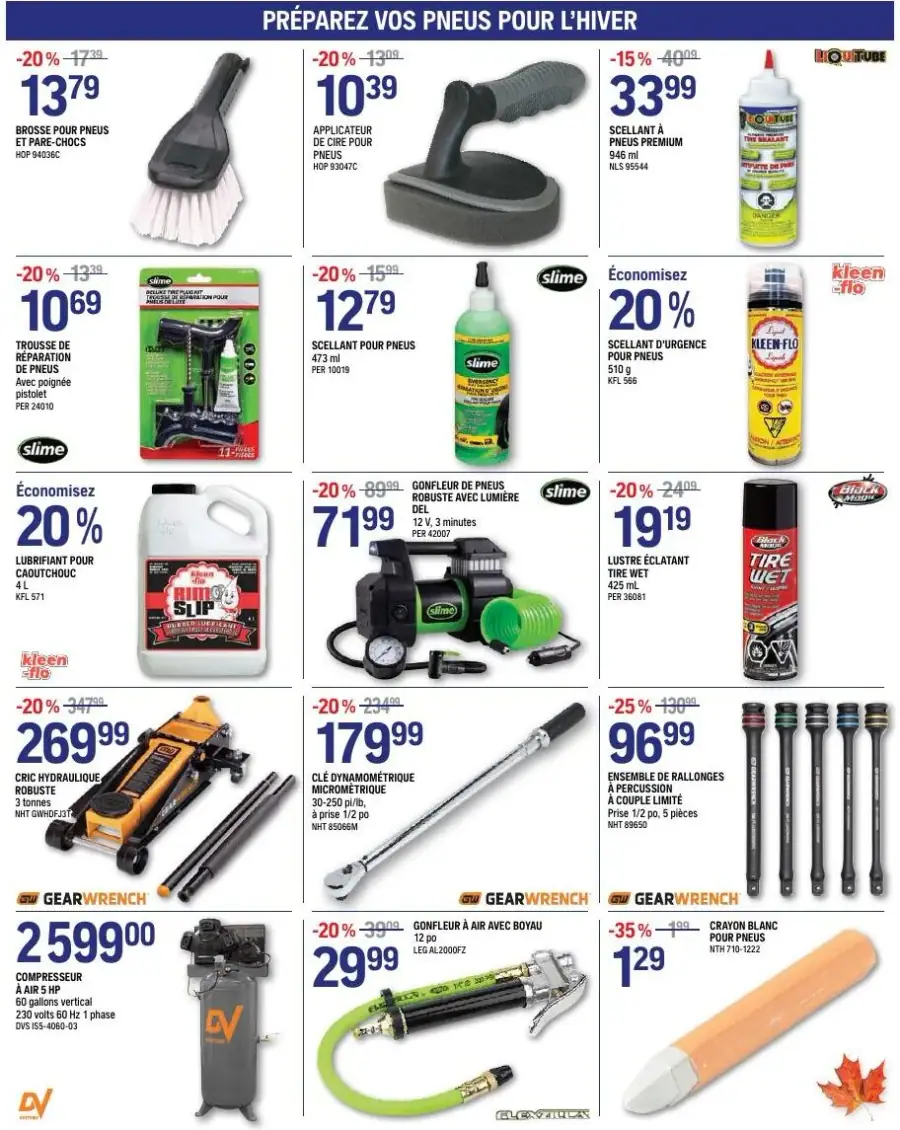 Page 3 du circulaire NAPA pièces d'autos.
