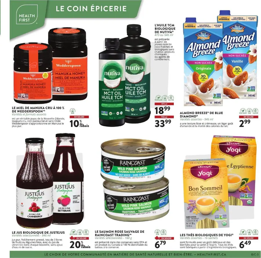 Page 3 du circulaire Panier Santé.