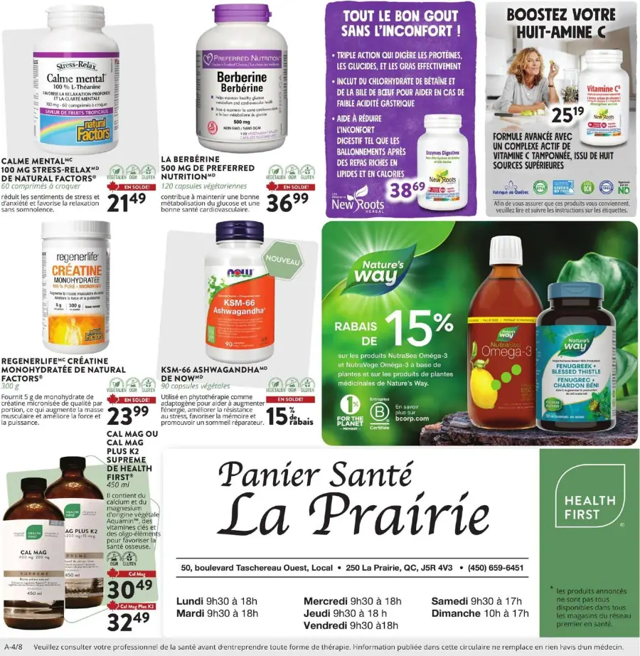 Page 12 du circulaire Panier Santé.