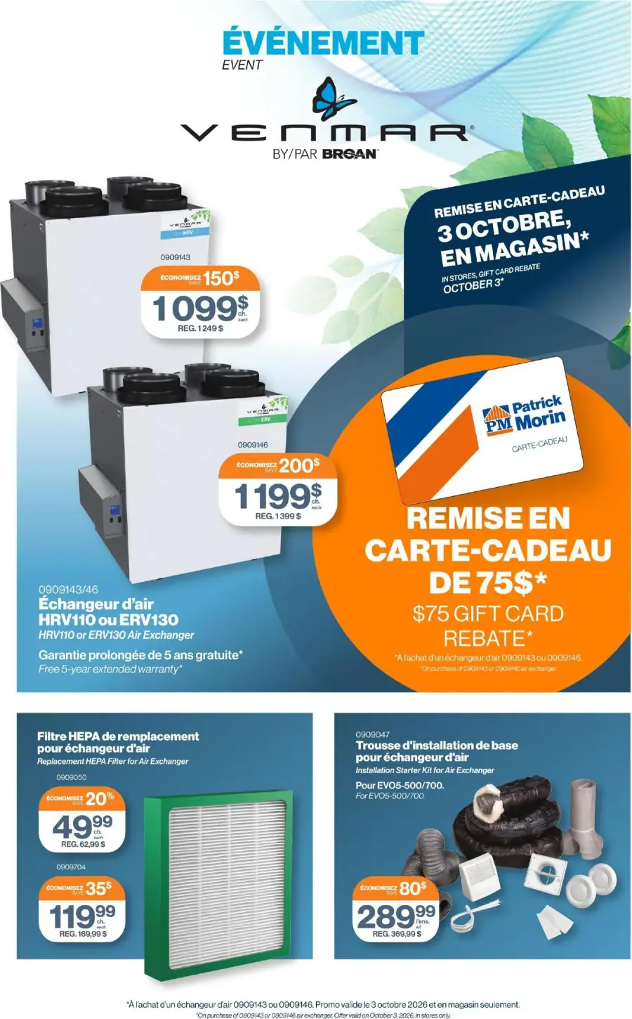 Page 6 du circulaire Patrick Morin.