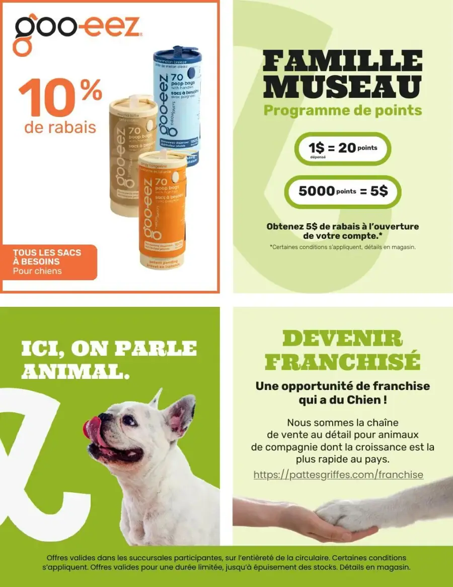 Page 7 du circulaire Pattes et Griffes.