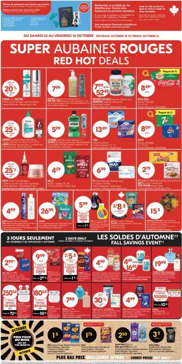 Aperçu de la Circulaire Pharmaprix du 10 au 16 octobre 2026