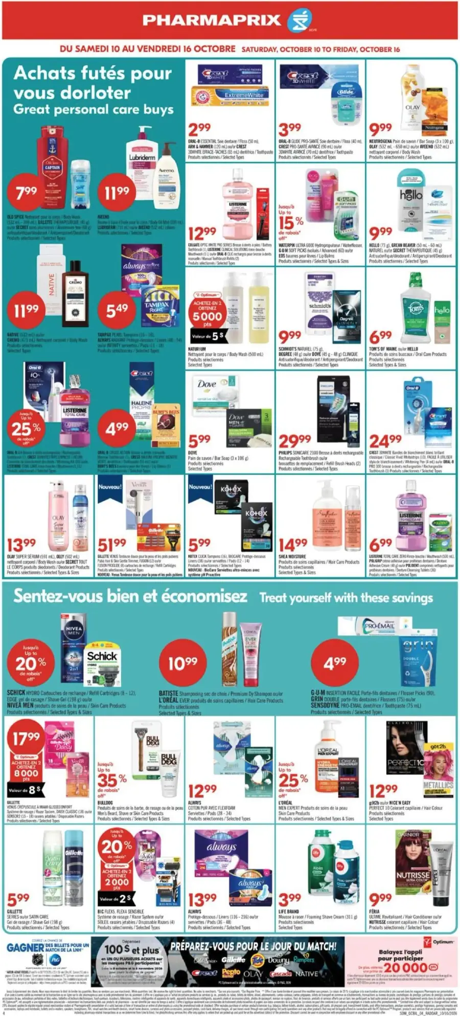 Page 10 du circulaire Pharmaprix.