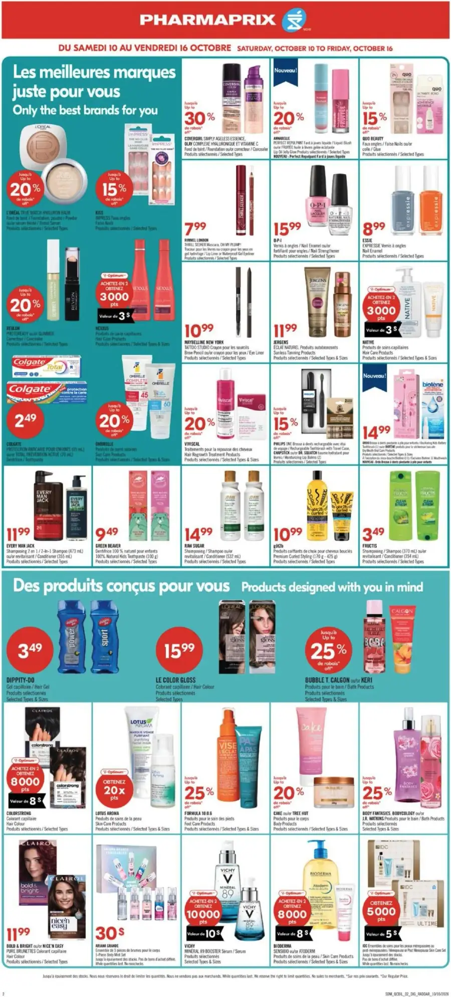 Page 19 du circulaire Pharmaprix.