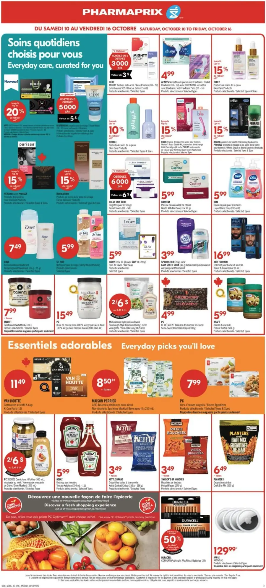 Page 20 du circulaire Pharmaprix.