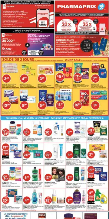 Aperçu de la Circulaire Pharmaprix du 12 au 17 septembre 2026
