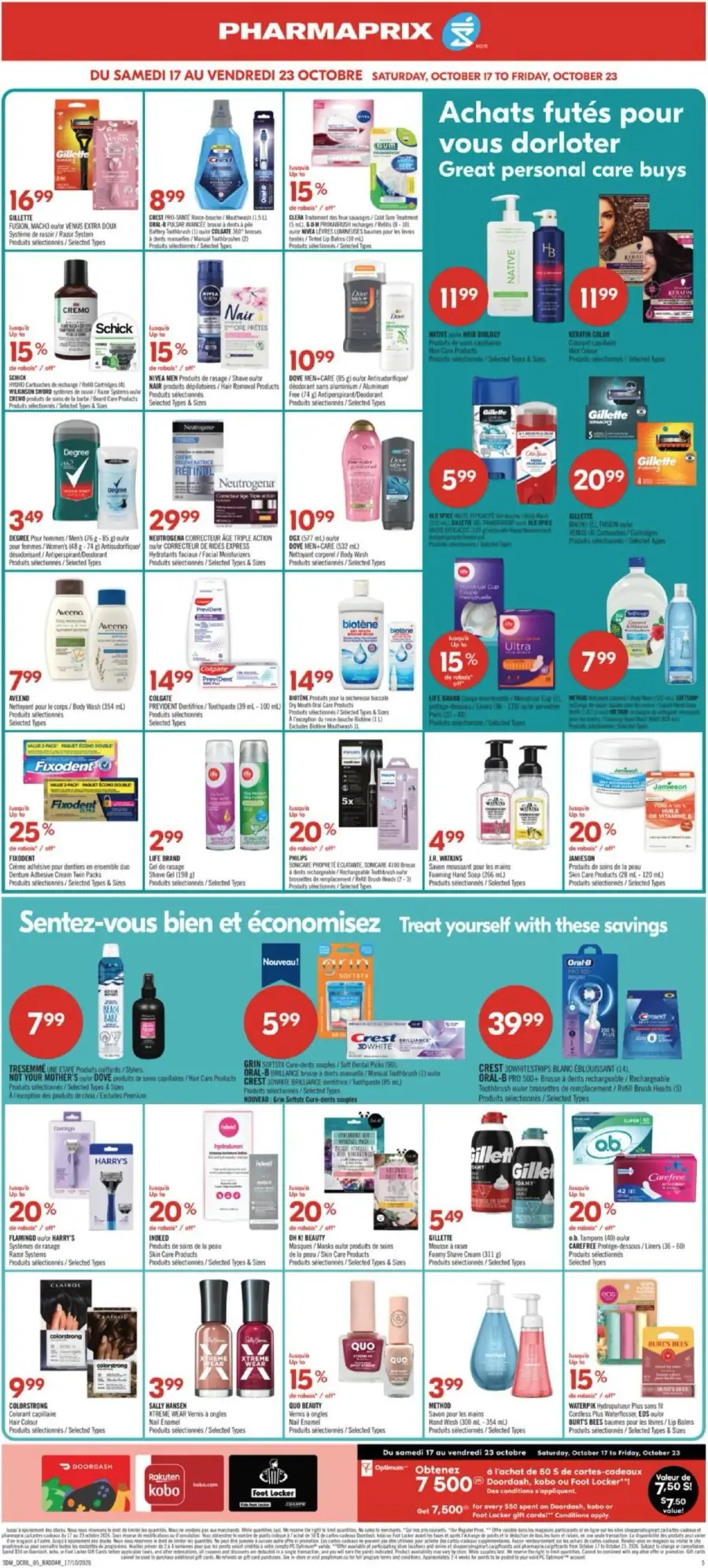 Page 9 du circulaire Pharmaprix.