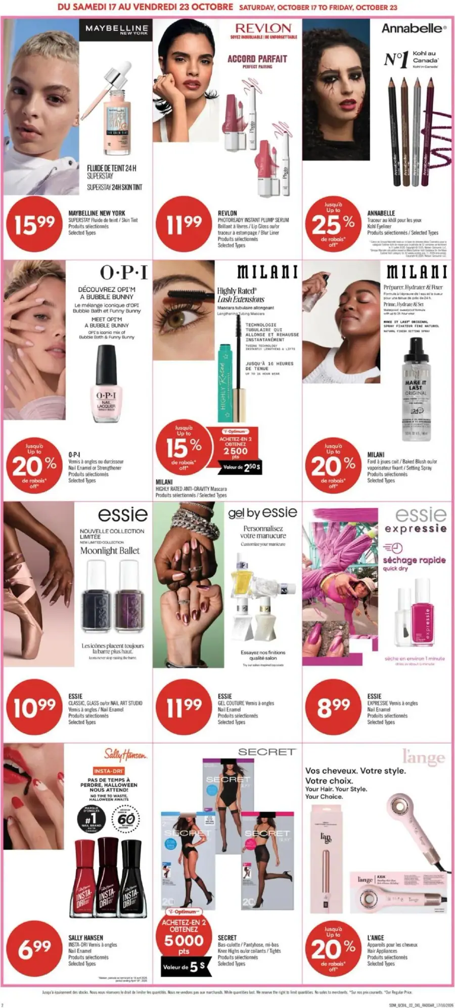 Page 15 du circulaire Pharmaprix.