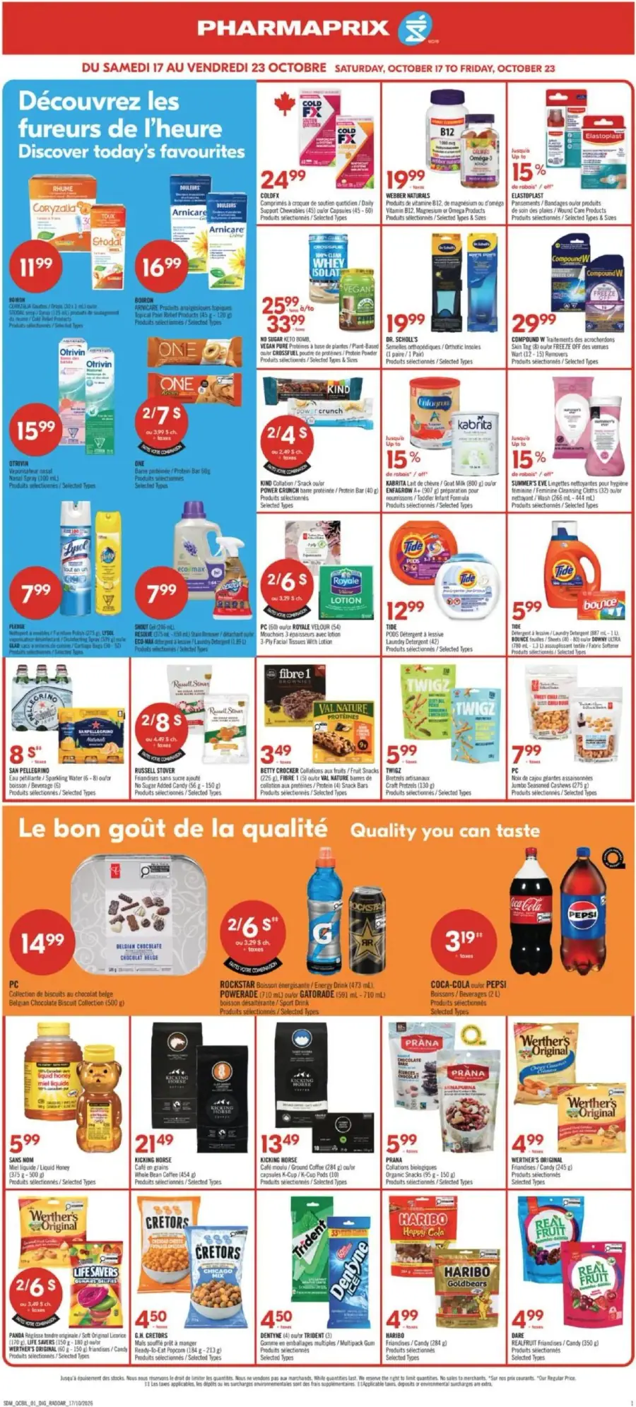 Page 18 du circulaire Pharmaprix.