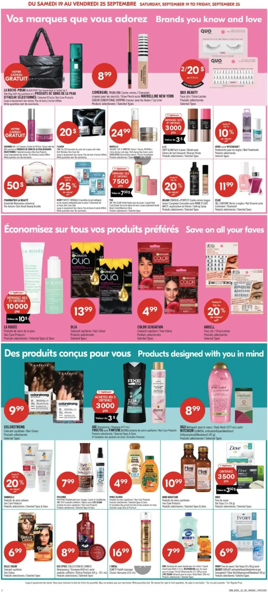 Page 18 du circulaire Pharmaprix.