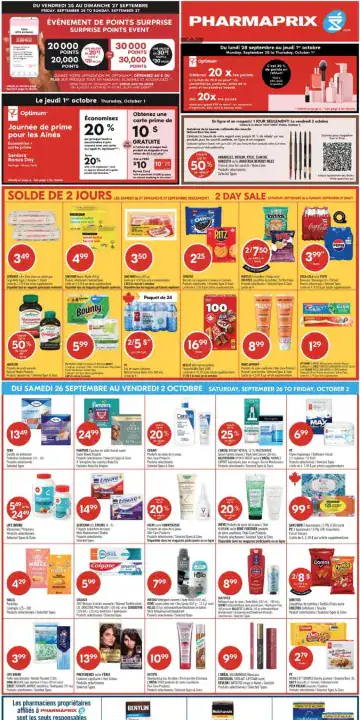 Aperçu de la Circulaire Pharmaprix du 26 septembre au 2 octobre 2026