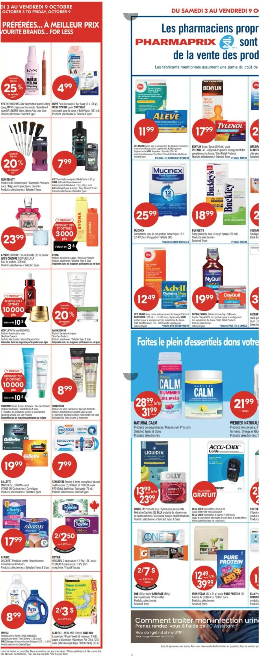 Page 4 du circulaire Pharmaprix.