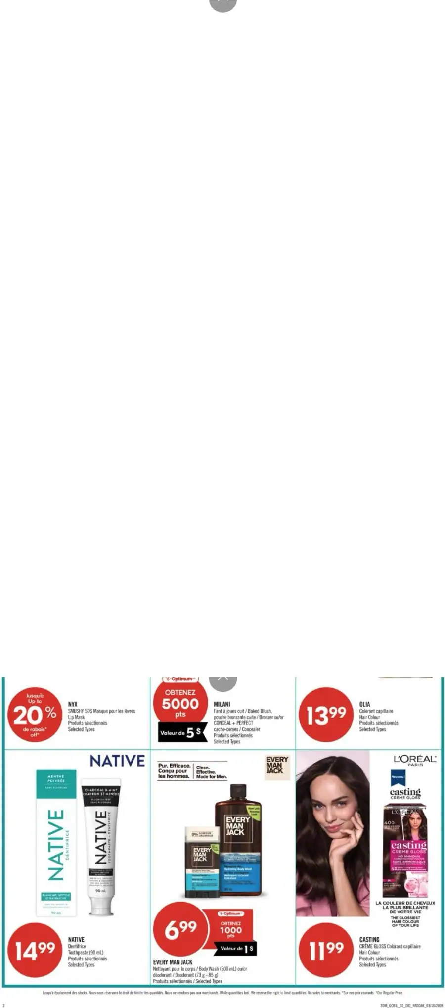 Page 16 du circulaire Pharmaprix.