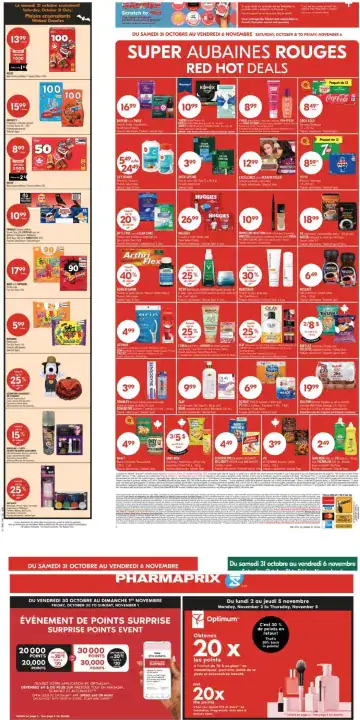 Aperçu de la Circulaire Pharmaprix du 31 octobre au 6 novembre 2026