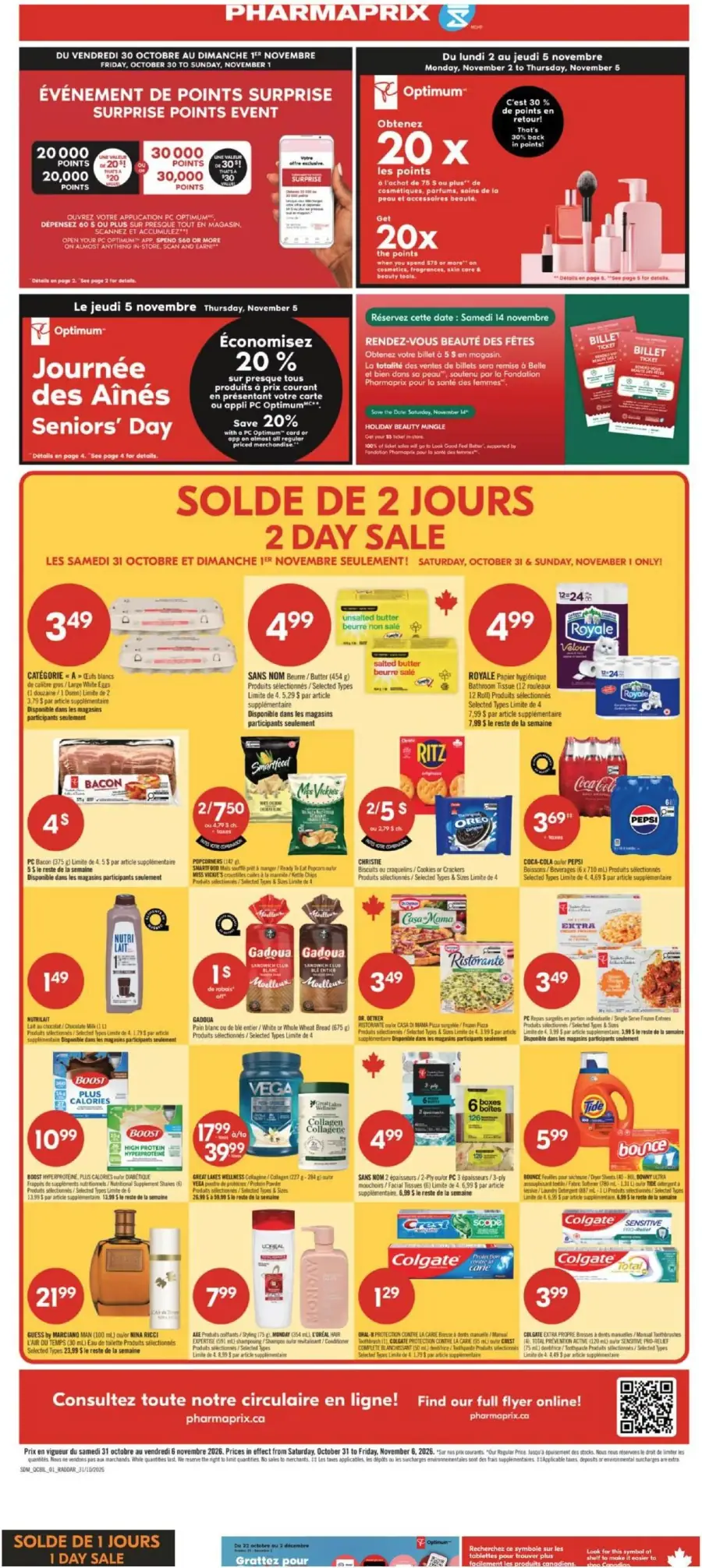 Page 2 du circulaire Pharmaprix.