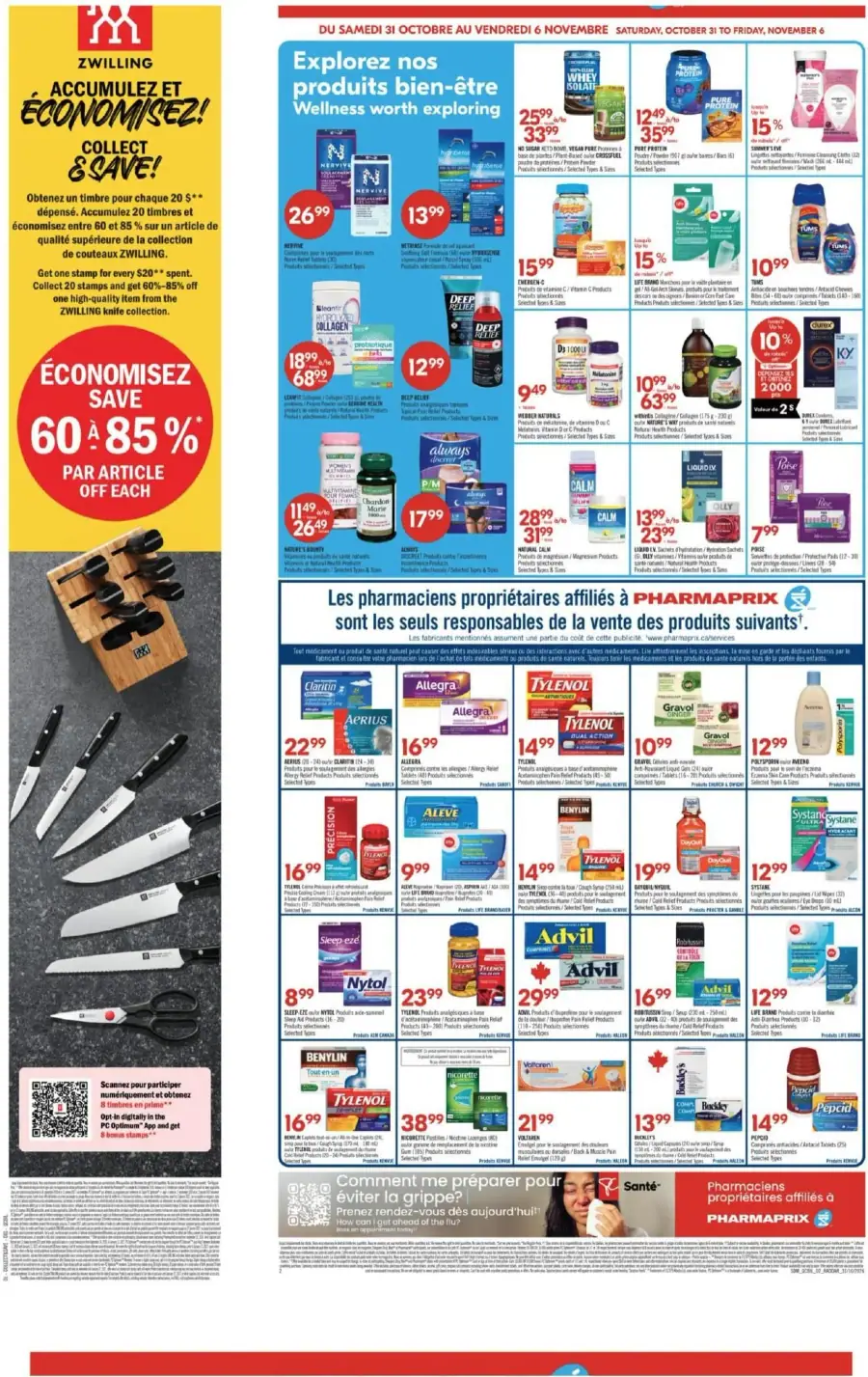 Page 4 du circulaire Pharmaprix.