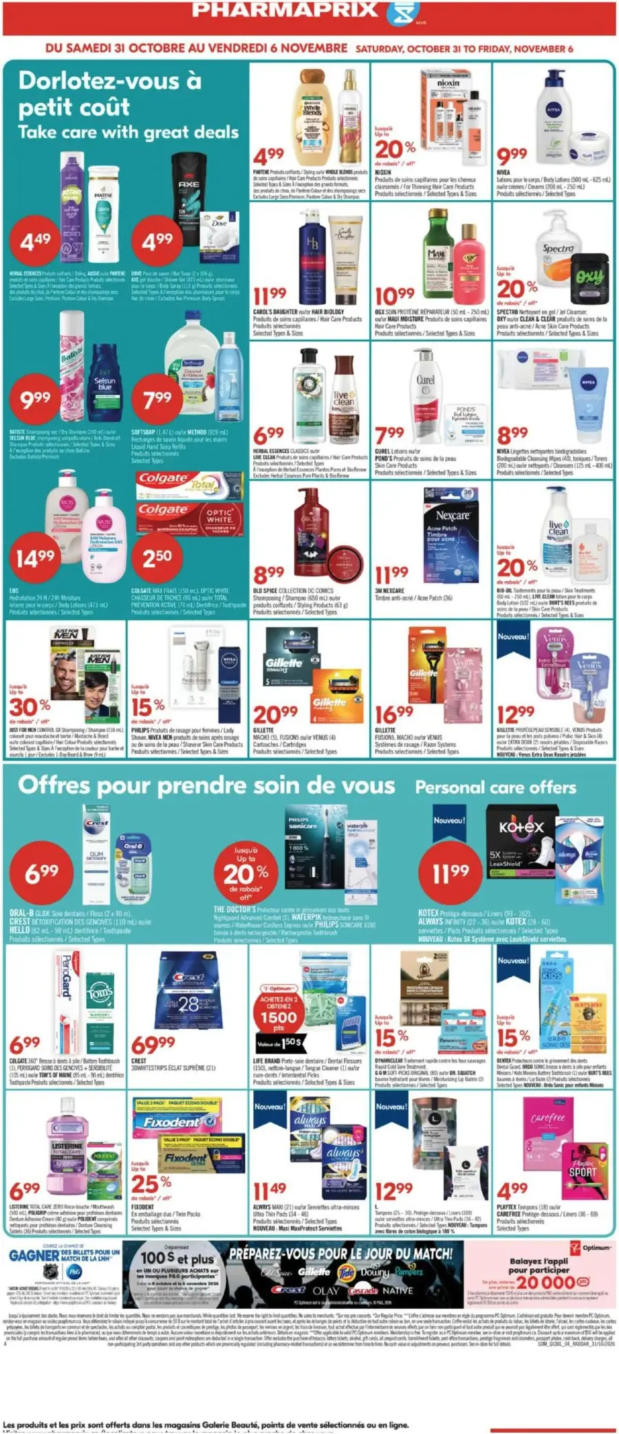 Page 10 du circulaire Pharmaprix.