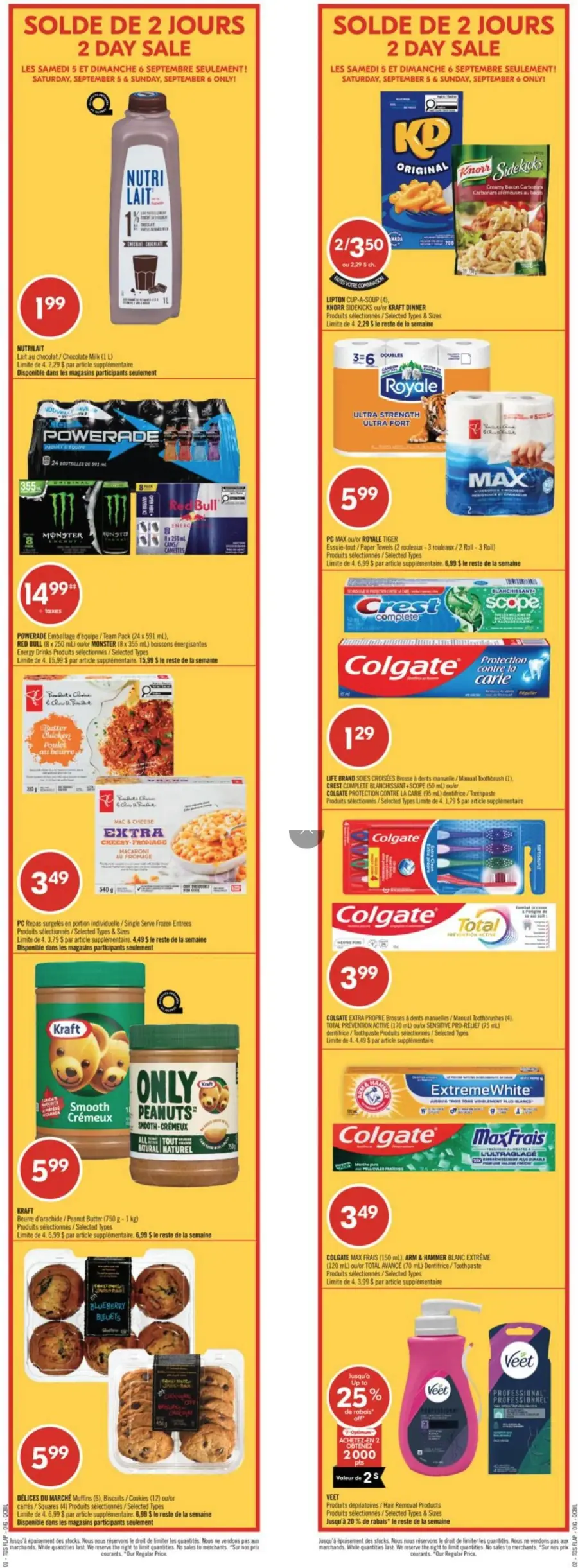 Page 2 du circulaire Pharmaprix.