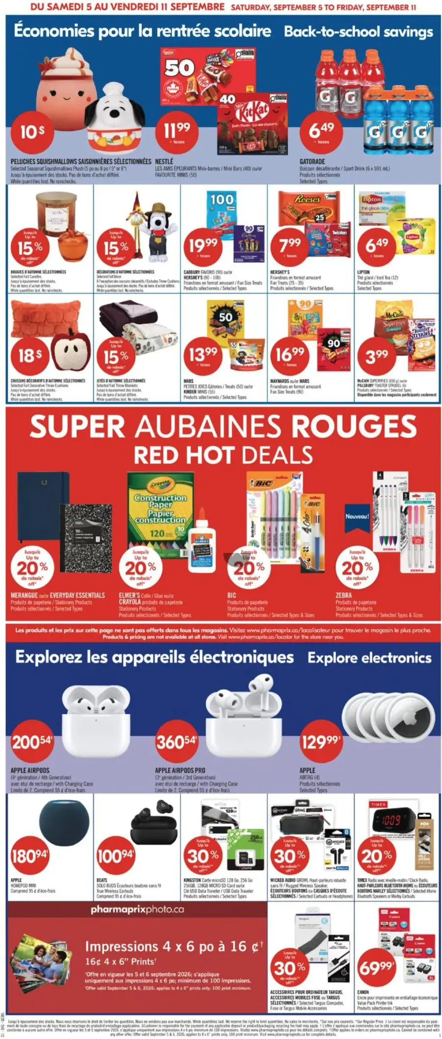 Page 9 du circulaire Pharmaprix.