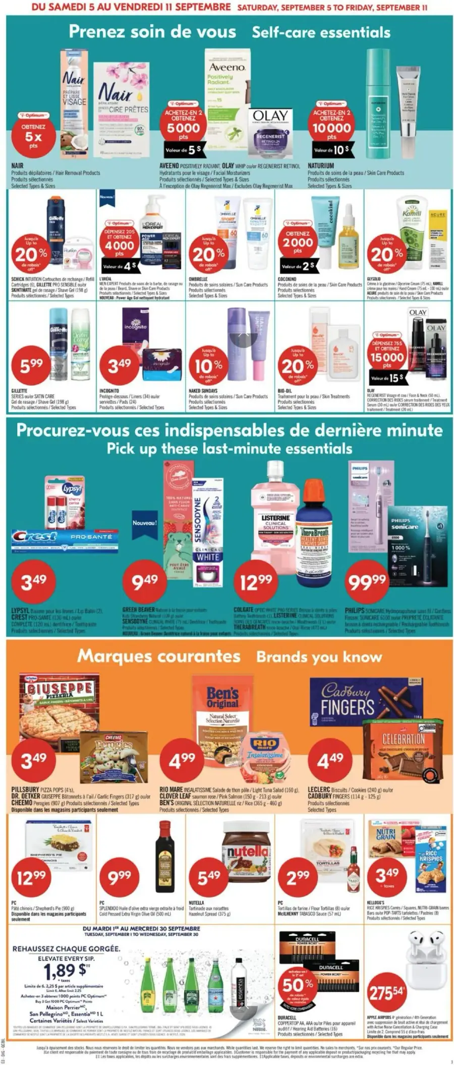 Page 19 du circulaire Pharmaprix.